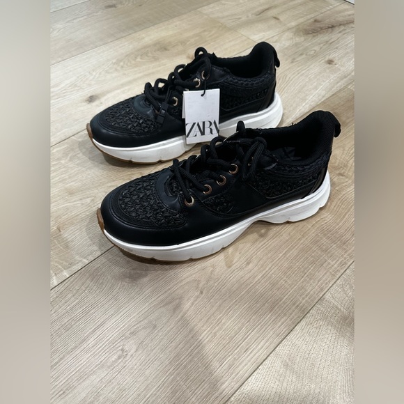 Zara Shoes - Zara sneakers woven raffia